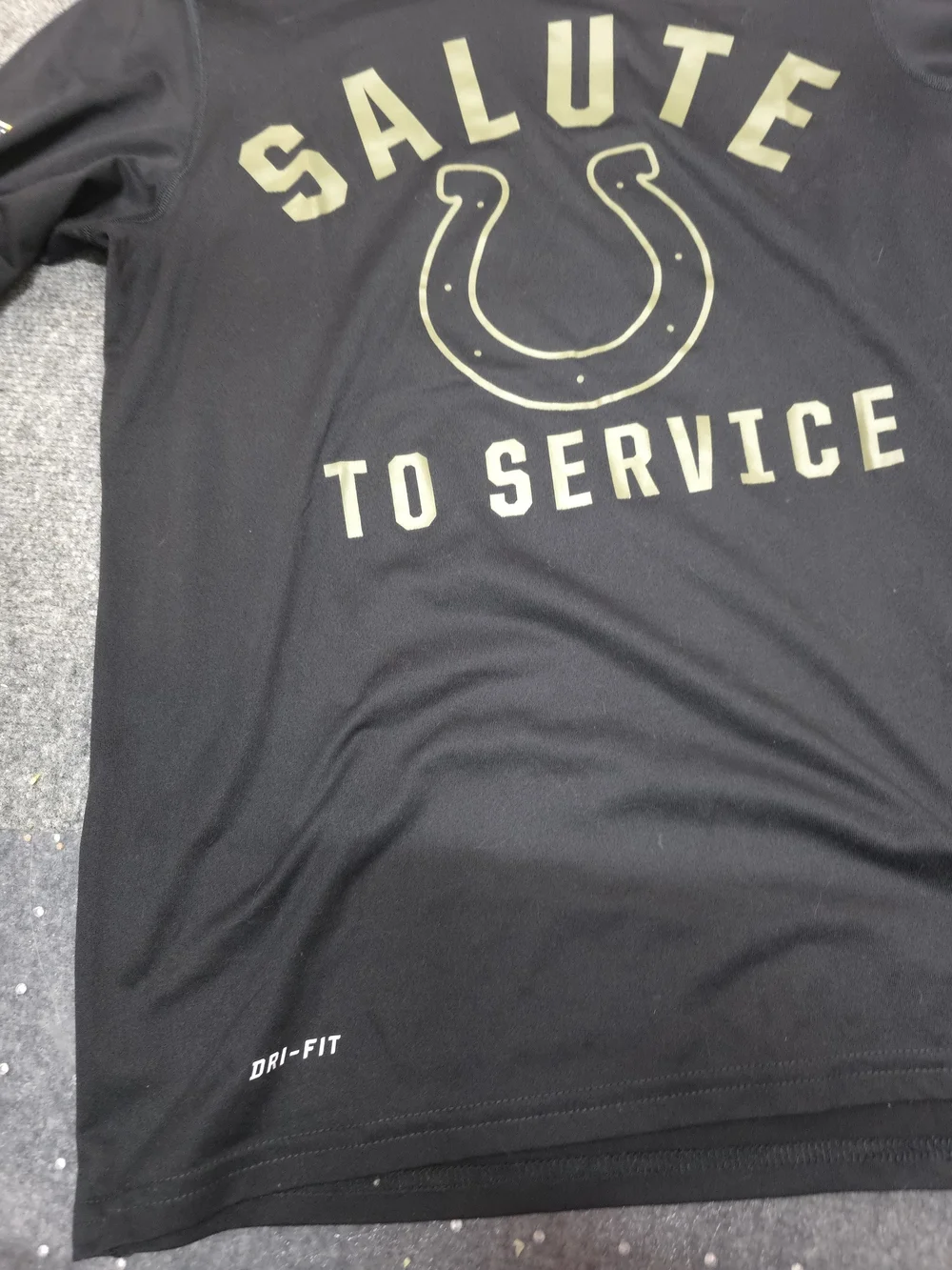 NFL Colts Salute To Service Black Graphic Tee